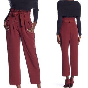 NWT, $140, ROMEO & JULIET Rust Paperbag Pants - Small